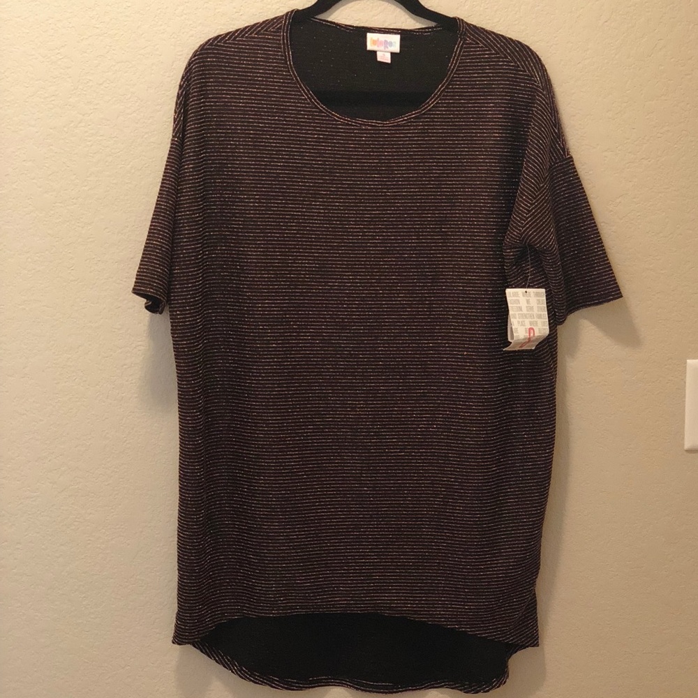 LuLaRoe Elegant Irma Black/Rose Gold Small NEW!